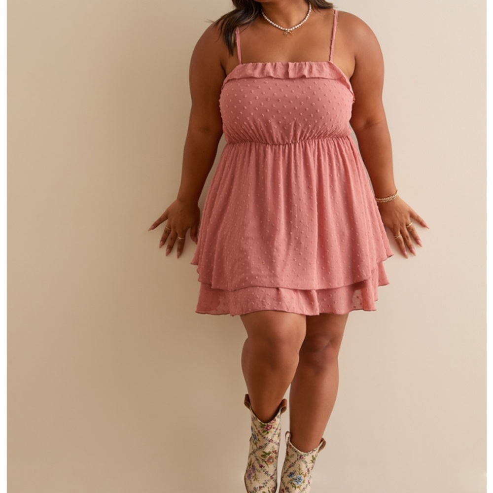 NEW Arula Clip Dot Dress Plus Size A / 1X and B / 2X Available NWT Holiday Dress